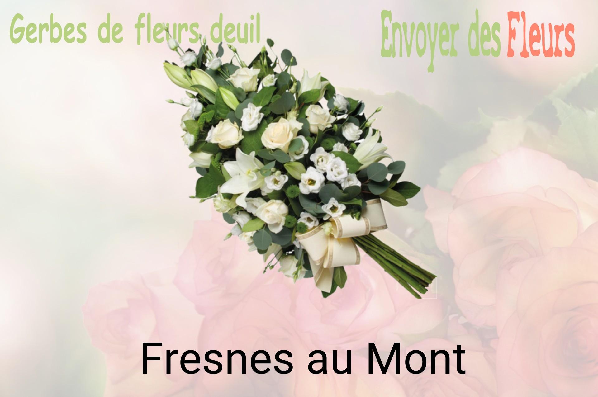 Gerbe de fleurs de deuil livrée à Fresnes-au-Mont